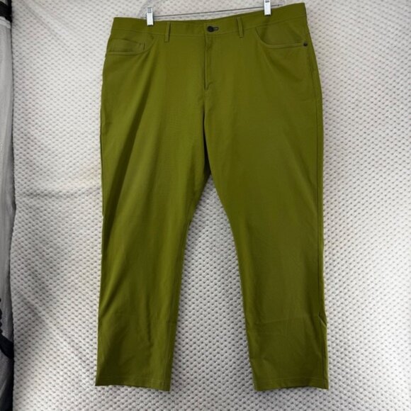 Public Rec Pants Go To Commuter Mens 42x30 Olive Green Casual Athletic Fit - Picture 1 of 12